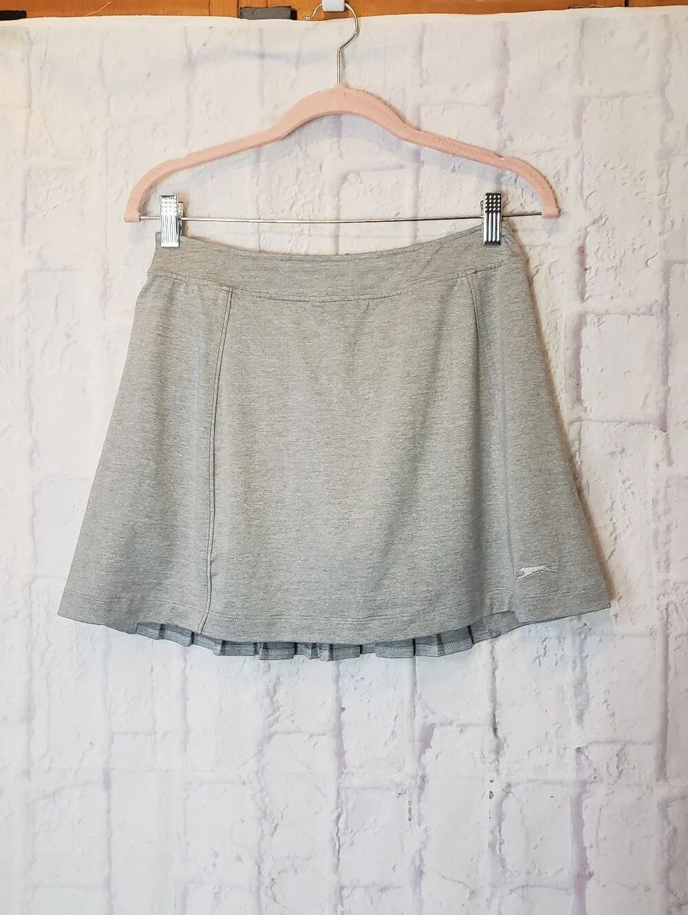 SLAZENGER Gray Pull-On Golf Tennis Activewear Skort Small